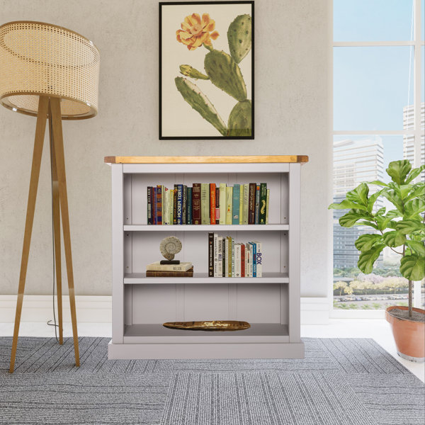 Solid wood low bookshelf deals